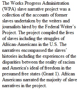 Slavery Video Essay Assignment
